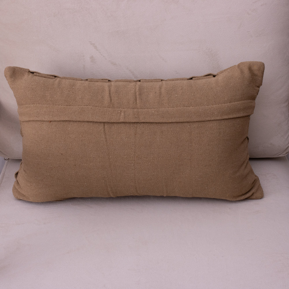 Capa de Almofada Entrelaços Marrom Claro – 30x50 cm