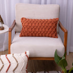 Capa de Almofada Macramê Terracota – 30x50 cm