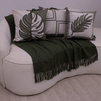Kit com 3 Capas de Almofadas 43x43 - Verde Elegance