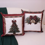 Kit com 2 Capas de Almofada Natalinas – Laços de Natal
