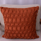Capa de Almofada Macramê Terracota– 50x50 cm