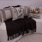 Kit com 4 Capas de Almofadas 43x43 - Botânico Terracota