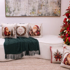 Kit com 3 Capas de Almofada Natalinas – Clássico Noel