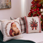 Kit com 3 Capas de Almofada Natalinas – Noel Vintage