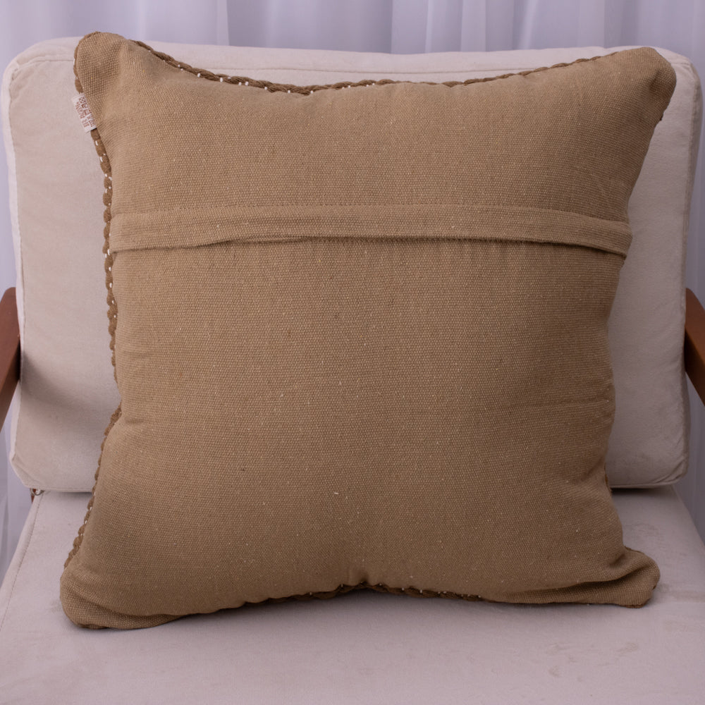 Capa de Almofada Arabesco Marrom Claro – 50x50 cm