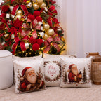 Kit com 3 Capas de Almofada Natalinas – Clássico Noel