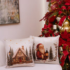 Kit com 2 Capas de Almofada Natalinas – Natal Aconchegante