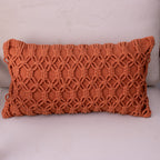 Capa de Almofada Macramê Terracota – 30x50 cm