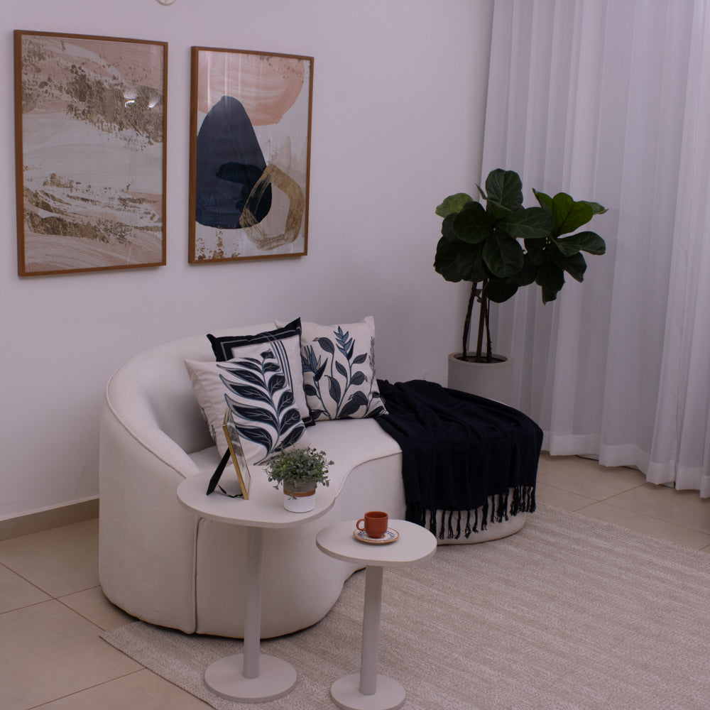 Kit com 3 Capas de Almofadas 43x43 - Azul Elegance