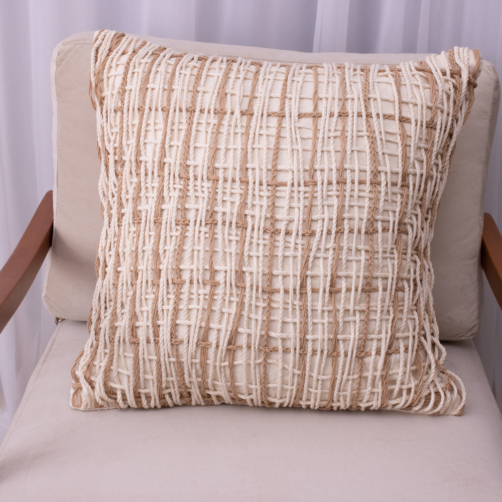 Capa de Almofada Trama Natural – 50x50 cm