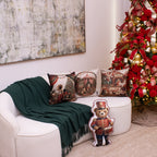 Almofada Urso Soldadinho de Natal com Tambor – 58x35 cm