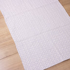 Tapete Beira Cama Indiano 70x140cm - Cru e Cinza Claro