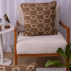 Capa de Almofada Arabesco Marrom Claro – 30x50 cm