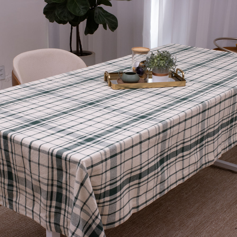 Toalha de Mesa Xadrez 1.40x2.50 m - Verde