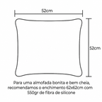 Capa de Almofada Trama Natural – 50x50 cm