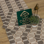 Jogo de Passadeira Zurick Dama com 3 peças - Marrom Claro e Escuro