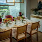 Toalha de Mesa Xadrez 90x90 m - Rosé
