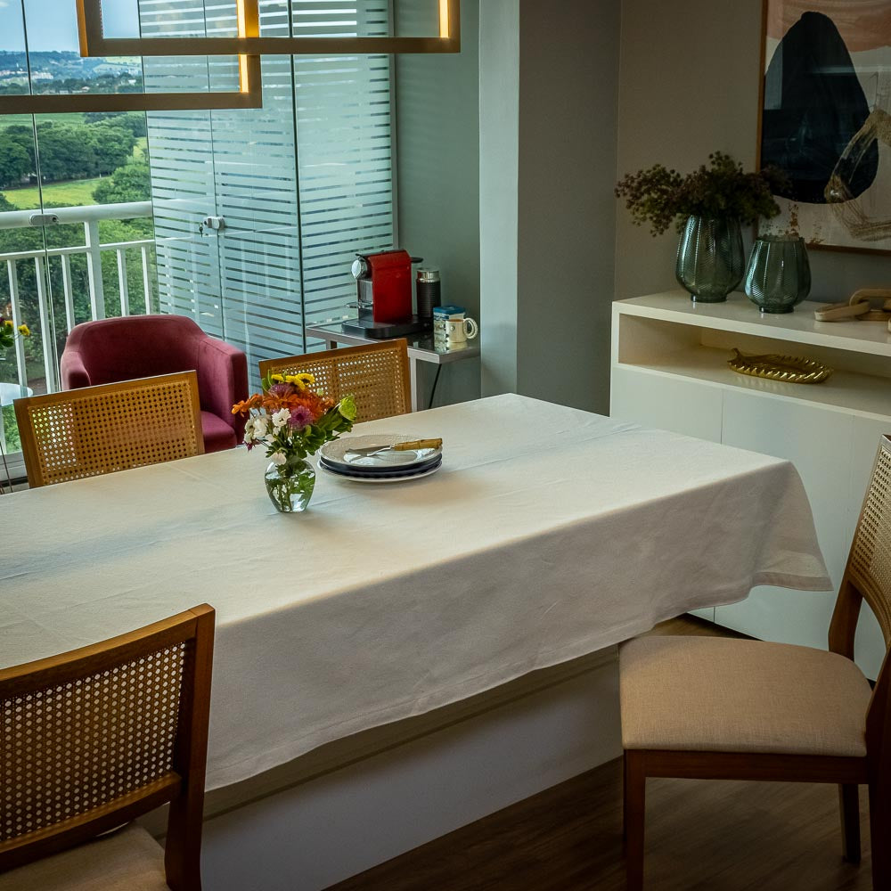 Toalha de Mesa 1,40 x 1,40 m – Cru