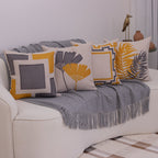 Kit com 4 Capas de Almofadas 43x43 - Linho Geométrico e Floral
