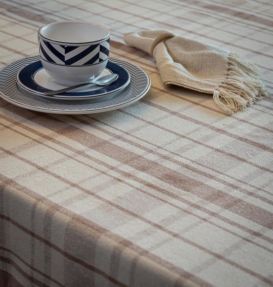 Toalha de Mesa Xadrez 90x90 m - Rosé