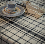 Toalha de Mesa Xadrez 1.40x3.50 m - Preta