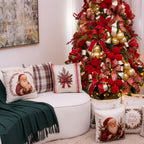 Kit com 3 Capas de Almofada Natalinas – Noel Vintage