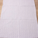 Tapete Beira Cama Indiano 70x140cm - Cru e Cinza Claro