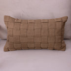 Capa de Almofada Entrelaços Marrom Claro – 30x50 cm