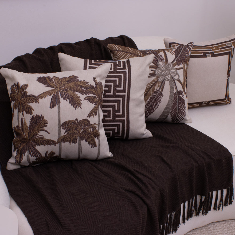 Kit com 4 Capas de Almofadas 43x43 - Tropical Chic