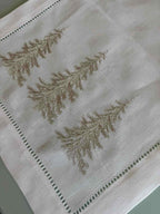 Caminho de Mesa Encanto Natalino Branco - Bordado 40x180 cm