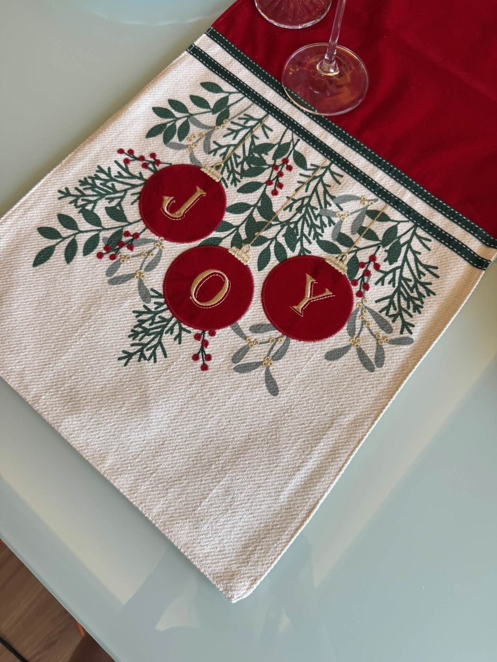 Caminho de Mesa Joy Bordado 40x180 cm