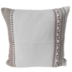 Capa Almofada Melissa em algodão 45 x 45  Bege Escuro