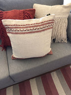 Capa Almofada Melissa em algodão 45 x 45  TerraCota