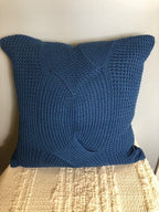 Capa Almofada Tricot Ravena 45 x 45 - Azul