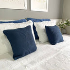 Capa Almofada Tricot Ravena 45 x 45 - Azul