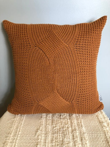 Capa Almofada Tricot Ravena 45 x 45 - Cobre