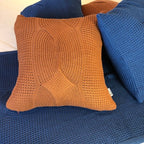 Capa Almofada Tricot Ravena 45 x 45 - Cobre