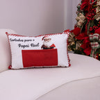 Capa de Almofada Natalina - Cartinhas para o Papai Noel