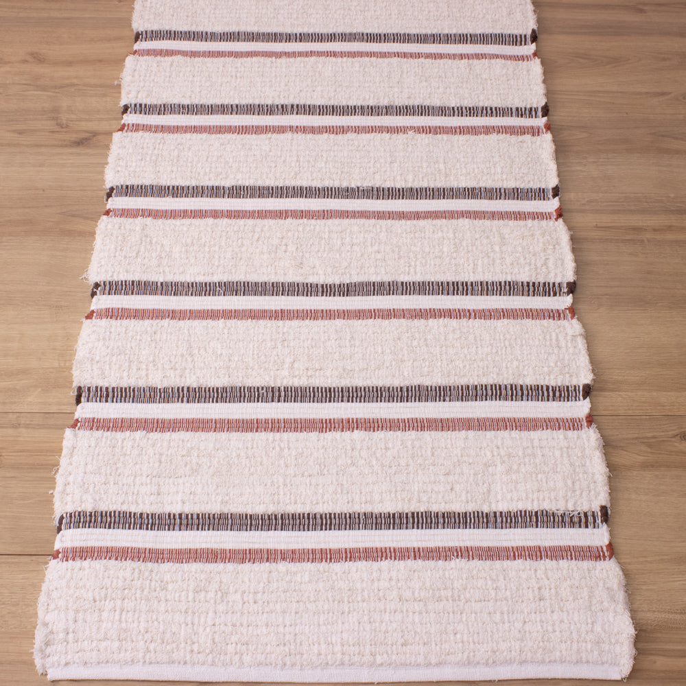 Tapete Beira Cama Jalapão 60x130 – Cru, Terracota e Café