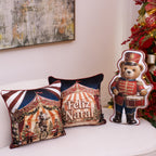 Almofada Urso Soldadinho de Natal com Tambor – 58x35 cm