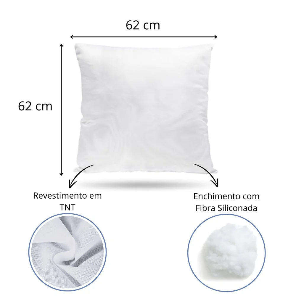 Enchimento Branco Friba Silicone 550gr 62cm x 62cm