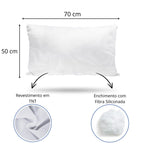 Enchimento Branco Friba Silicone 500gr 50cm x 70cm