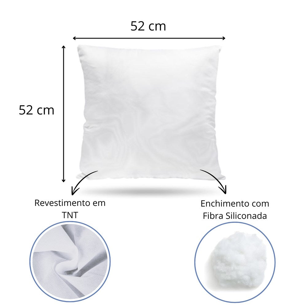 Enchimento Branco Friba Silicone 400gr 52cm x 52cm