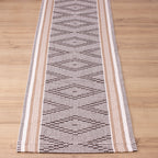 Passadeira Avulsa 3,00M Zurick Zig Zag - Café e Bege