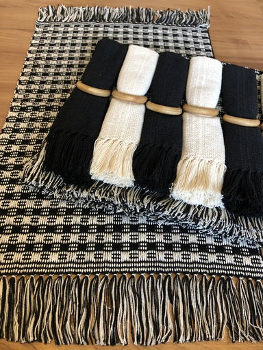 Jogo Americano para 6 lugares - Preto