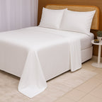 Jogo de Lençol 300 Fios TELLAIO em 100% Fibra de Bambu - (Queen) - Branco