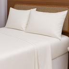 Jogo de Lençol 300 Fios TELLAIO em 100% Fibra de Bambu - (Casal) - Branco