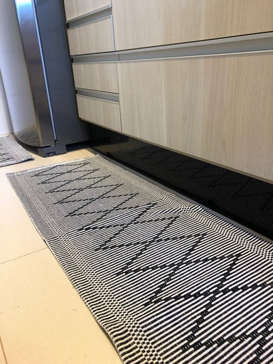 Jogo de Passadeira 3,0M Zurick Zig Zag com 3 peças - Preto