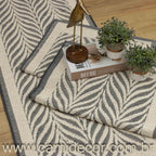 Jogo de Passadeira Amazonas com 3 peças - Cinza