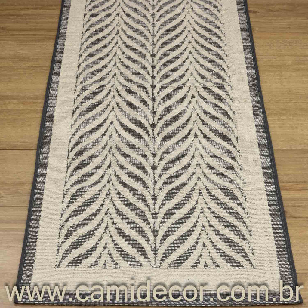 Jogo de Passadeira Amazonas com 3 peças - Cinza